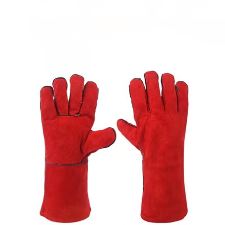 Dvouvrstvé svářečské rukavice - červené